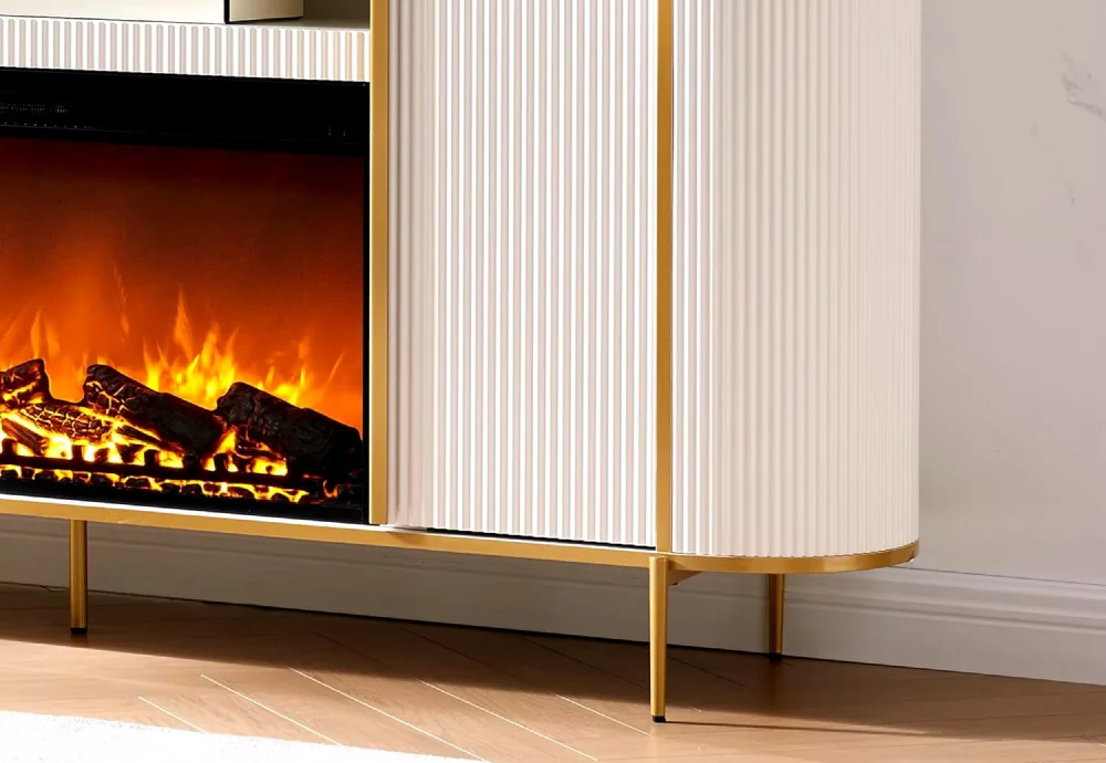 electric fireplace console
